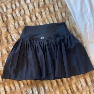 Alo Tennis Skirt, black, XS
